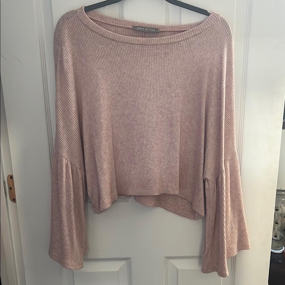 Pink Crew Neck Sweater